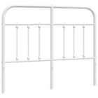 vidaXL Metal Headboard White 120 cm (352658)