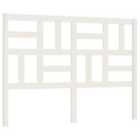 vidaXL Bed Headboard White 126x4x104 cm Solid Wood Pine (818181)