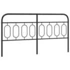 vidaXL Metal Headboard Black 183 cm (377153)
