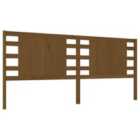 vidaXL Headboard Honey Brown 126x4x100 cm Solid Wood Pine (818763)