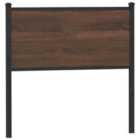vidaXL Headboard Brown Oak 90 cm Engineered Wood and Steel (4007793)