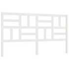 vidaXL Bed Headboard White 206x4x104 cm Solid Wood Pine (818211)