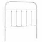 vidaXL Metal Headboard White 80 cm (352654)
