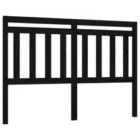 vidaXL Bed Headboard Black 156x4x100 cm Solid Wood Pine (814103)