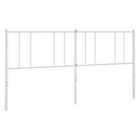 vidaXL Metal Headboard White 180 cm (352565)
