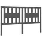 vidaXL Headboard Grey 166x4x100 cm Solid Wood Pine (818682)