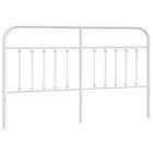 vidaXL Metal Headboard White 180 cm (352663)