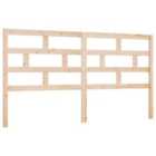 vidaXL Bed Headboard 206x4x100 cm Solid Wood Pine (814214)