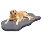 COSTWAY Large Dog Bed with Memory Foam Support and Removable Cover-Grey