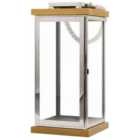 Beliani Lantern Borneo Metal 41cm Silver