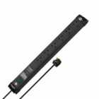 Brennenstuhl Premium-line 6 Way Extension Lead - 60,000A Surge Protection