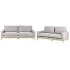 Beliani Fabric Living Room Set Grey Siggard