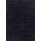 Modern Plain Soft Shaggy Rug For Living Rooms - Stylish Area Rugs Black 160x230cm