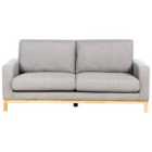 Beliani 2 Seater Fabric Sofa Grey Siggard