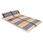 vidaXL Slatted Bed Base with 42 Slats 7 Zones 100x200 cm (246470)