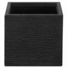 Beliani Plant Pot Paros 30cm Black