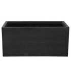 Beliani Plant Pot Myra 80cm Black