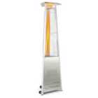 Costway 42,000 BTU Outdoor Patio Gas Heater with Wheels and Regulator