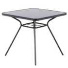 Beliani Bistro Table Livo 80/80cm Glass Black