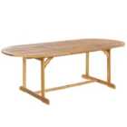 Beliani Extending Garden Dining Table Maui 160/220/100cm Acacia Wood Light Brown