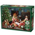 Cheatwell Cobble Hill Christmas Puppies 1000 Piece Puzzle