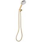 Beliani Shower Head And Hose Kit Uchiza 5-function Gold