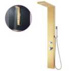 Vidaxl Shower Panel System Stainless Steel 201 Gold