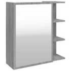Vidaxl Bathroom Mirror Cabinet Grey Sonoma 62.5X20.5X64 Cm Engineered Wood