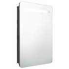 Vidaxl LED Bathroom Mirror Cabinet Shining Black 60X11X80 Cm