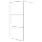 Vidaxl Walk-in Shower Wall White 100X195 Cm Clear Esg Glass