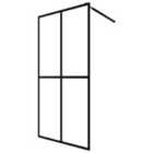 Vidaxl Walk-in Shower Screen Frosted Tempered Glass 100X195 Cm