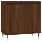 Vidaxl Bathroom Cabinet Brown Oak 58X33X60 Cm Engineered Wood
