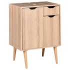 Beliani Washbasin Cabinet Canoas 60 Cm Light Brown