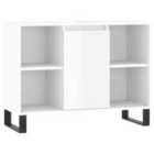 Vidaxl Bathroom Cabinet High Gloss White 80X33X60 Cm Engineered Wood