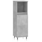 vidaXL Bathroom Cabinet Concrete Grey 30X30X100cm Engineered Wood