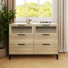 GFW Ezra 3+3 Drawer Chest Oak