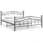 vidaXL Bed Frame Black Metal 200x200 cm (325006)