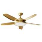 Beliani Ceiling Fan With Light GoshAAba With Remote Brass