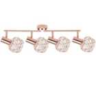 Beliani 4 Light Spotlight Chenab Adjustable Metal Copper