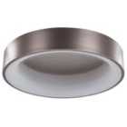 Beliani LED Ceiling Lamp Dawei Metal Light Brown