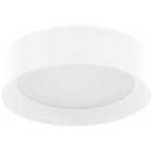 Beliani LED Ceiling Lamp Loei Metal White