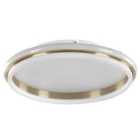 Beliani LED Ceiling Lamp Taping Metal Gold