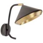 Beliani Spotlight Lamp Mokvi Adjustable Metal Black