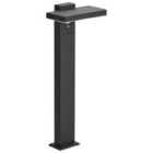 Beliani Solar Outdoor LED Bollard Lamp Poplar With Motion Sensor Black