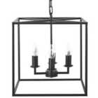 Beliani Ceiling Lamp Wanchet Metal Black