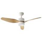 Beliani Ceiling Fan With Light Anderson With Remote Light Brown