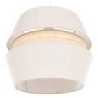 Beliani Pendant Lamp Atoyac Faux Linen Beige
