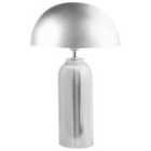 Beliani Table Lamp Jalangi Metal Silver