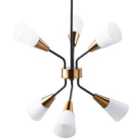 Beliani Pendant Lamp Aroyo Glass White