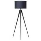 Beliani Floor Lamp Stiletto Metal Black